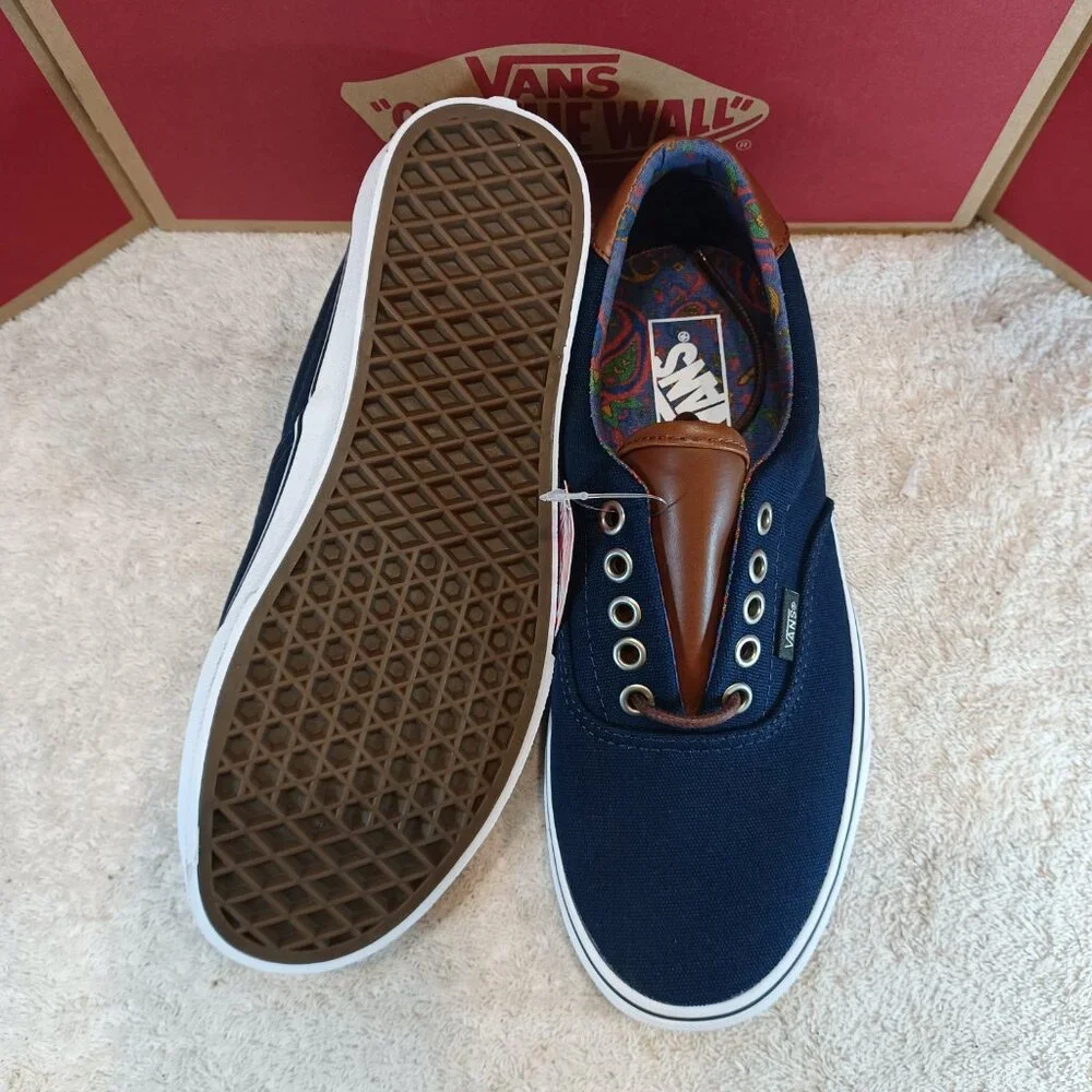 Vans Men's 7/Women's 8.5 Era 59 C&L Dress Blues/Paisley VN000UC6DCU